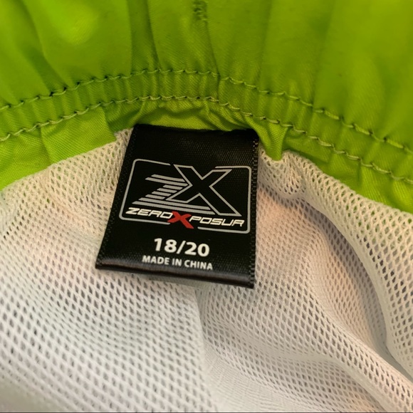 Zero Exposure Shark Graphics Elastic Waistband, Mesh Brief, Board Shorts. - Picture 9 of 11